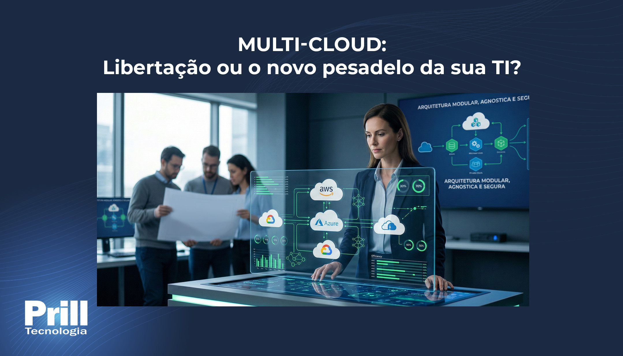 Prill Tecnologia - Multi-Cloud não garante independência - ela nasce na arquitetura